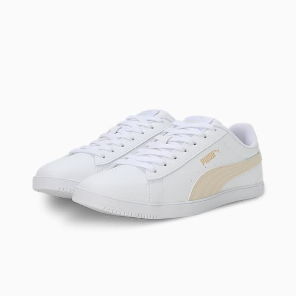 Vikky Lo Pro Women's Sneakers, PUMA White-Alpine Snow-PUMA Gold, extralarge-IND