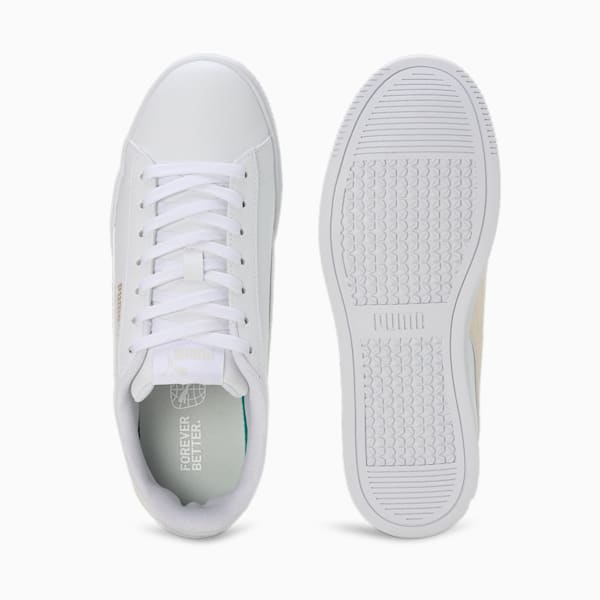 Vikky Lo Pro Women's Sneakers, PUMA White-Alpine Snow-PUMA Gold, extralarge-IND