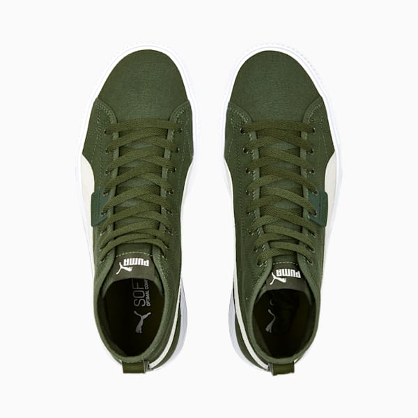 Ever Mid Sneakers, Green Moss-Vapor Gray-PUMA White, extralarge