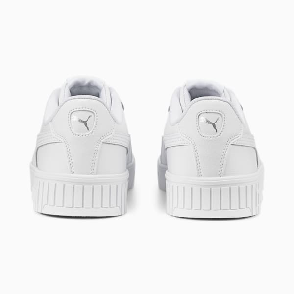 ウィメンズ プーマ キャリーナ 2.0 スニーカー, Puma White-Puma White-Puma Silver