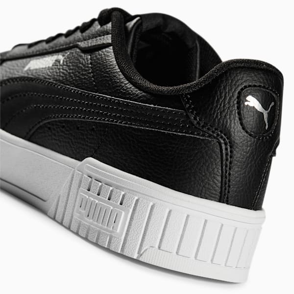 Zapatos deportivos Carina 2.0 para mujer, Puma Black-Puma Black-Puma Silver, extragrande
