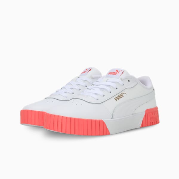 Carina 2.0 Women's Sneakers, PUMA White-Hibiscus Flower-PUMA Gold, extralarge-IND