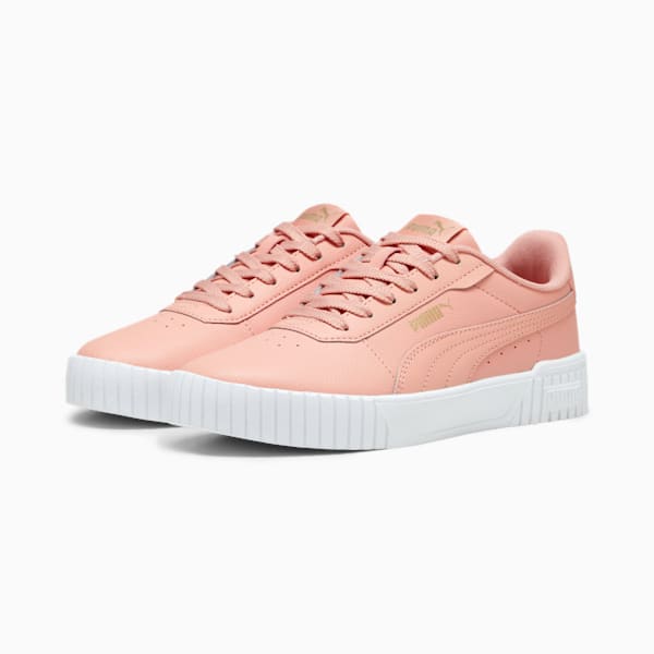 Carina 2.0 Women's Sneakers, Poppy Pink-PUMA Gold-Matte Puma Gold-PUMA White, extralarge-IND
