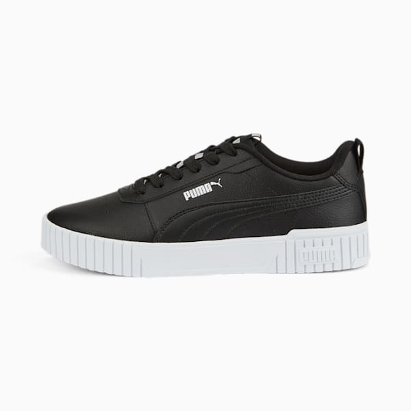 Carina 2.0 Tape Women's Sneakers, Puma Black-Puma Black-Puma Silver, extralarge-IND