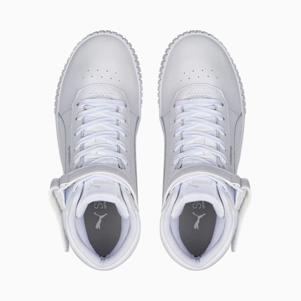 Carina 2.0 Mid Women's Sneakers, Puma White-Puma White-Puma Silver, extralarge