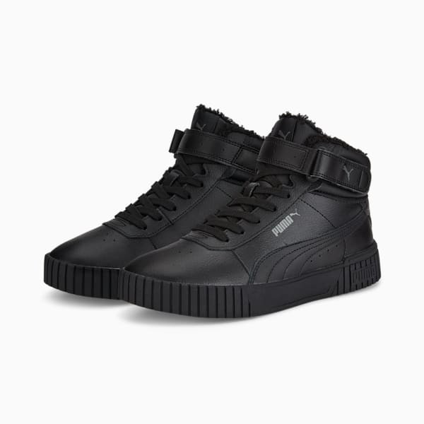 Zapatillas Carina 2.0 Mid Invierno para mujer, Puma Black-Puma Black-Dark Shadow, extralarge