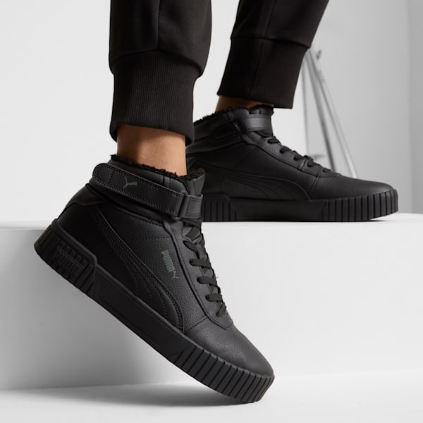 Zapatillas Carina 2.0 Mid Invierno para mujer, Puma Black-Puma Black-Dark Shadow, extralarge