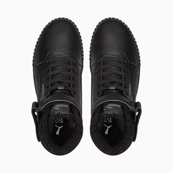 Carina 2.0 Winter Women's Mid Top Sneakers, Puma Black-Puma Black-Dark Shadow, extralarge