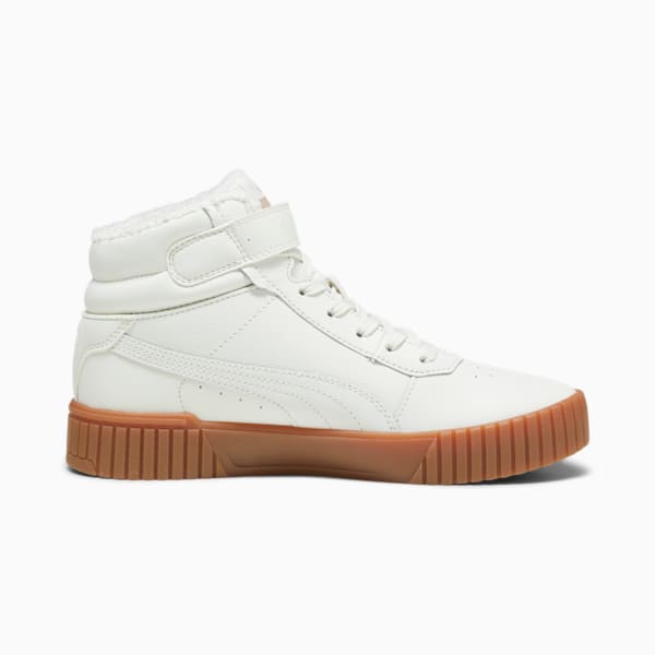 Zapatillas Carina 2.0 Mid Invierno para mujer, Vapor Gray-PUMA Gold-Gum, extralarge