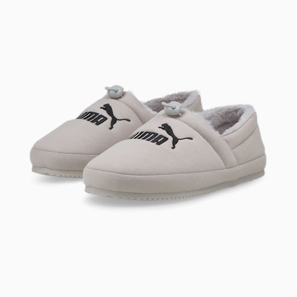 Tuff Moccasin Jersey 3 Slippers Big Kids, Nimbus Cloud-Puma Black, extralarge