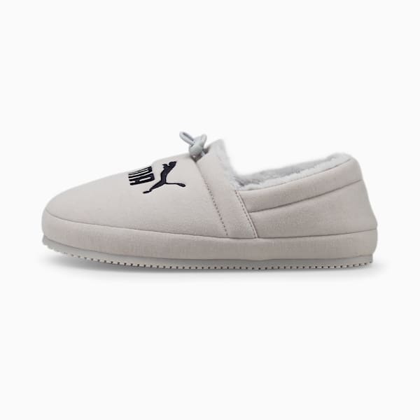 Tuff Moccasin Jersey 3 Slippers Big Kids, Nimbus Cloud-Puma Black, extralarge