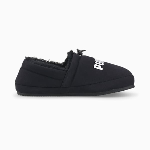 Tuff Moccasin Jersey 3 Slippers Big Kids, Puma Black-Puma White, extralarge