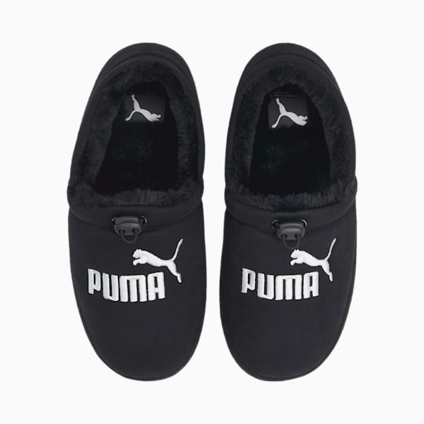 Tuff Moccasin Jersey 3 Slippers Big Kids, Puma Black-Puma White, extralarge