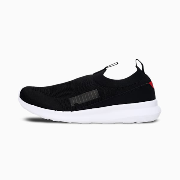 Grand Slipon Men's Sneakers, Puma Black-High Risk Red, extralarge-IND