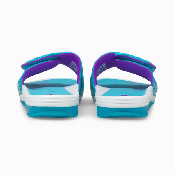 Nitrocat V LaMelo Away Unisex Slides, Blue Atoll-Purple Glimmer-Puma White, extralarge-IND