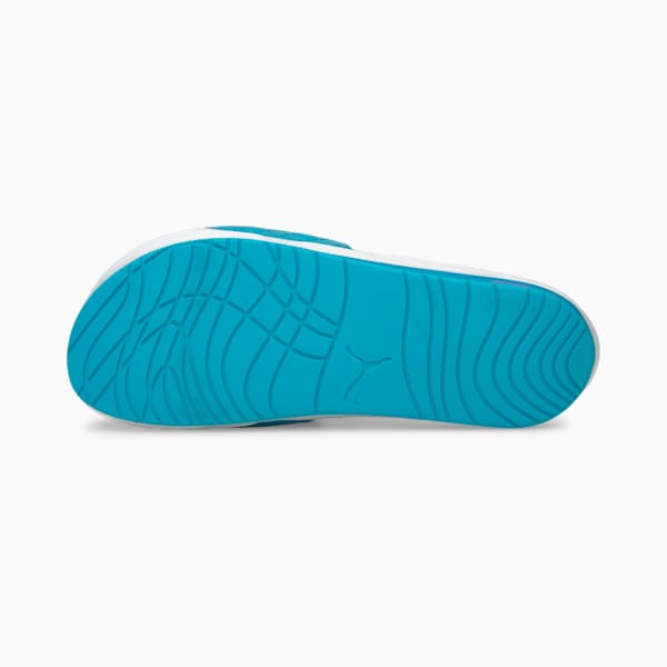 PUMA x LAMELO BALL Nitrocat V UFO Sandals, Blue Atoll-Purple Glimmer-Puma White