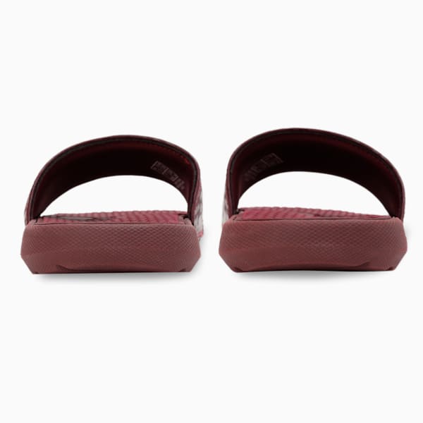 Burgundy puma slides on sale