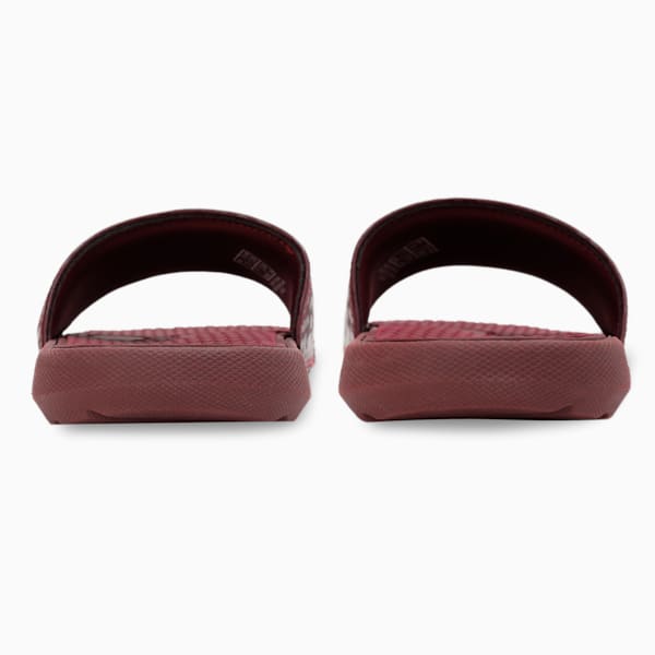 Cool Cat Matte & Shine Women's Slides, Aubergine, extralarge-IND