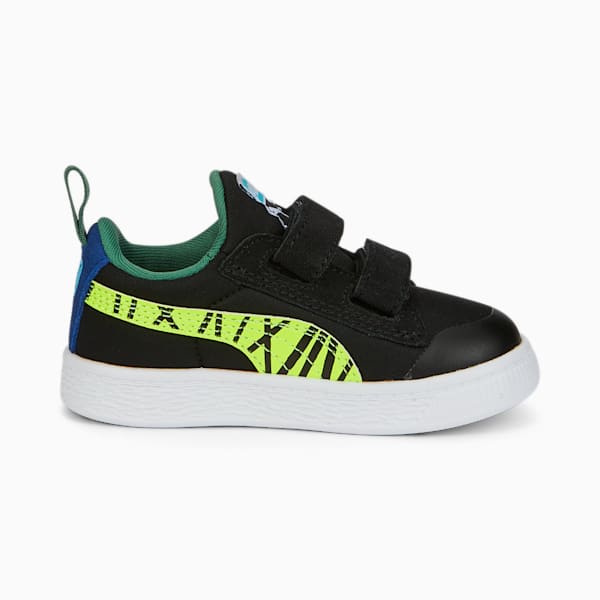 Suede Light Flex Small World AC Toddler Shoes, Puma Black-Lime Squeeze, extralarge