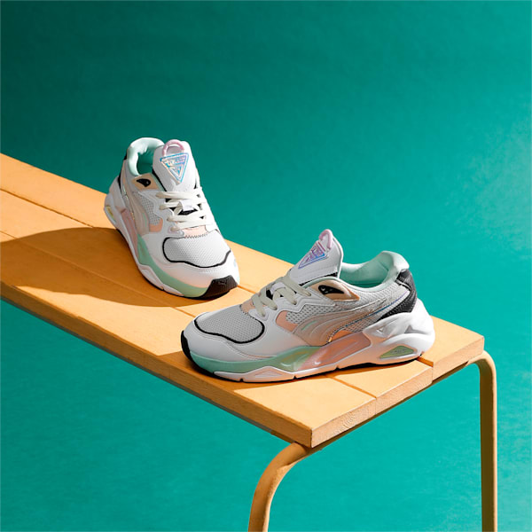 TRC Mira Dimensions Women's Sneakers, Puma White-Nimbus Cloud, extralarge-IND