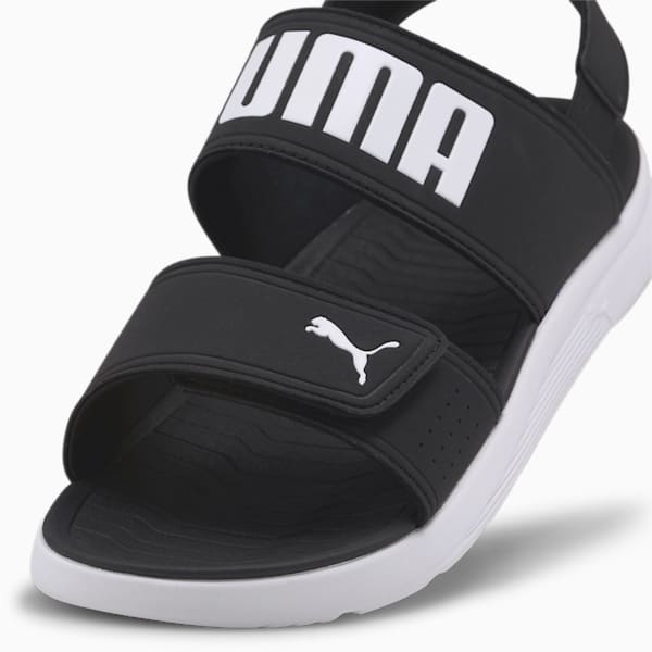 Backstrap Unisex Sandal, Puma Black-Puma White, extralarge-IDN