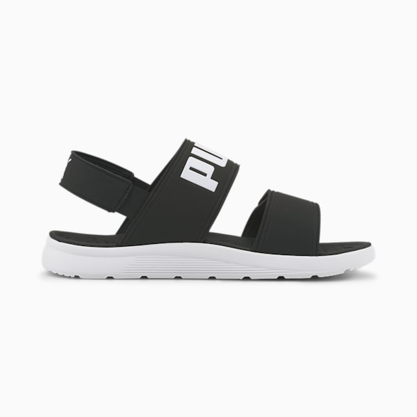 Backstrap Unisex Sandal, Puma Black-Puma White, extralarge-IDN