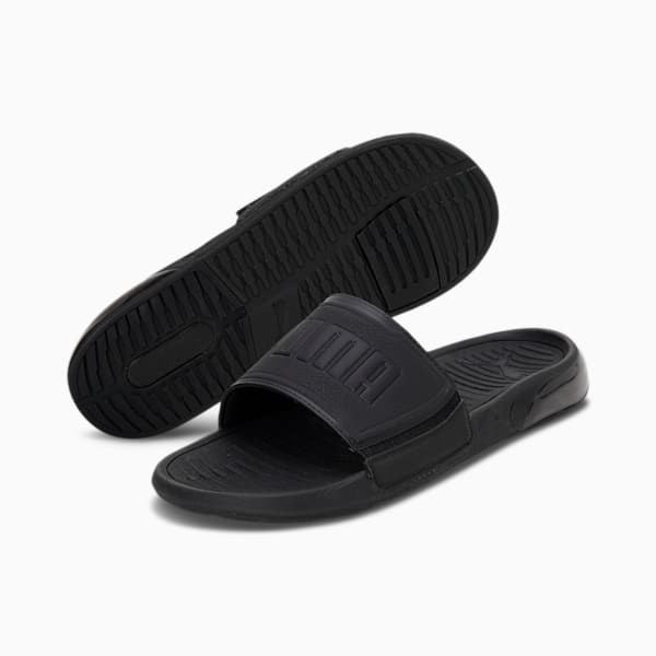 Viz Cat Unisex Slides, Puma Black, extralarge-IND