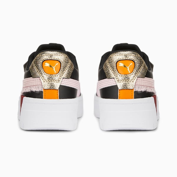 Cali Dream Boho Gleam Big Kids' Sneakers, Puma Black-Almond Blossom-Intense Red