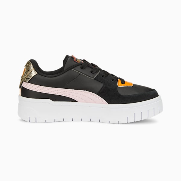 Cali Dream Boho Gleam Big Kids' Sneakers, Puma Black-Almond Blossom-Intense Red