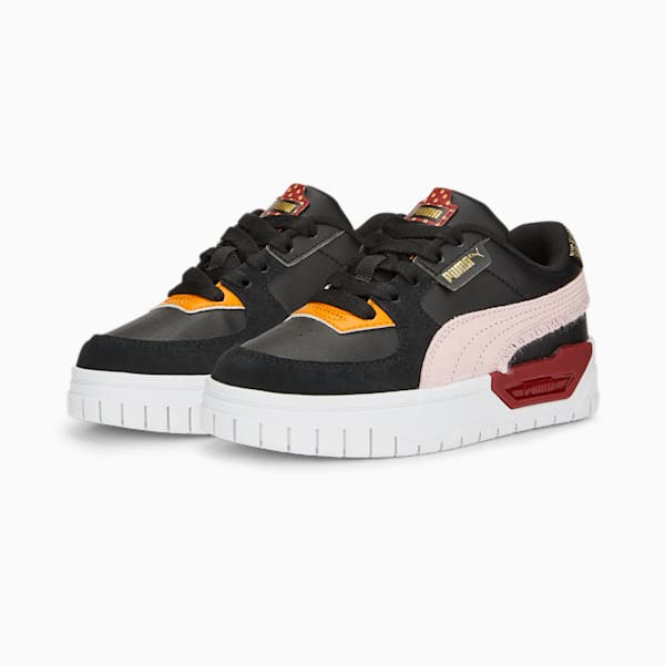 Cali Dream Boho Gleam Little Kids' Sneakers, Puma Black-Almond Blossom-Intense Red
