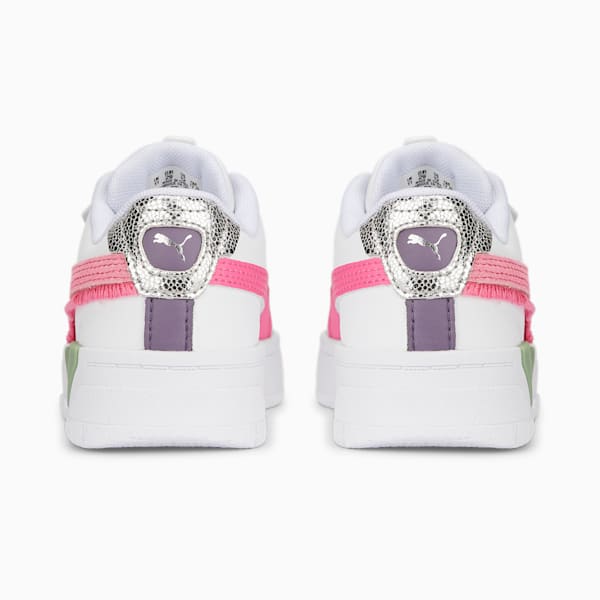 Cali Dream Boho Gleam Little Kids' Sneakers, Puma White-Fiery Coral-Dusty Green, extralarge