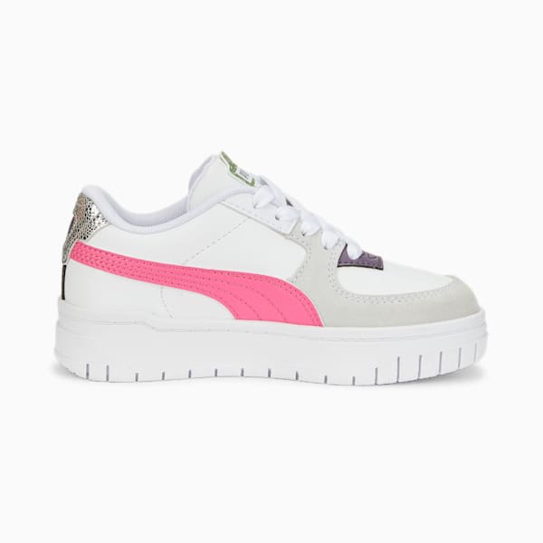 Cali Dream Boho Gleam Little Kids' Sneakers, Puma White-Fiery Coral-Dusty Green, extralarge