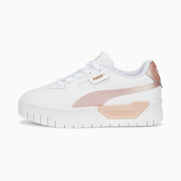 Zapatos deportivos Cali Dream Shiny Pack para jóvenes, Puma White-Rose Gold, extralarge