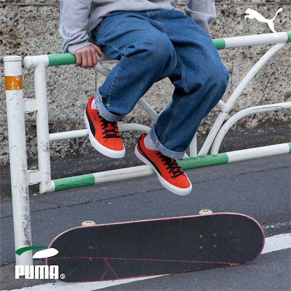ユニセックス スケートボード スウェード ニトロ スニーカー, Warm Earth-PUMA Black-PUMA White