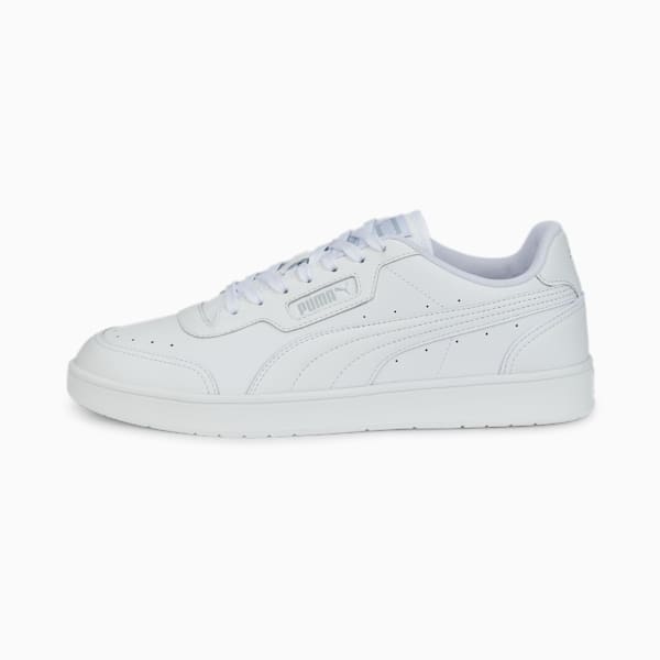 Court Guard Unisex Sneakers, Puma White-Platinum Gray, extralarge-IND