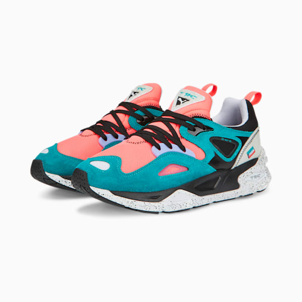 TRC Blaze Fandom Sneakers, Sunset Glow-Deep Aqua, extralarge-IND