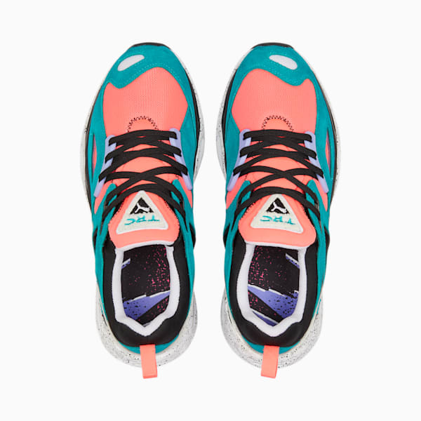 TRC Blaze Fandom Sneakers, Sunset Glow-Deep Aqua, extralarge-IND