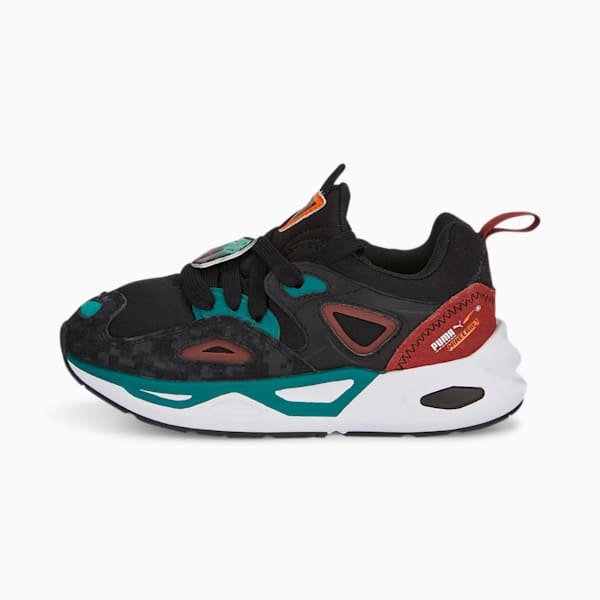 Chaussures PUMA x MINECRAFT TRC Blaze, enfants, Puma Black-Teal Green, extralarge