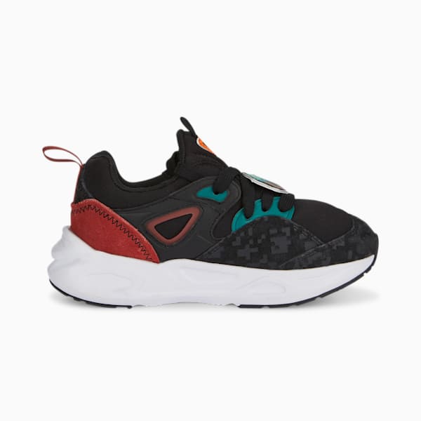 Chaussures PUMA x MINECRAFT TRC Blaze, enfants, Puma Black-Teal Green, extralarge