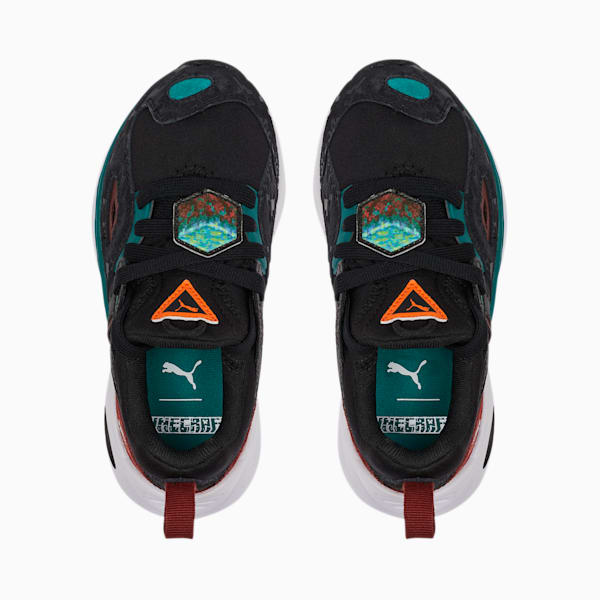 Chaussures PUMA x MINECRAFT TRC Blaze, enfants, Puma Black-Teal Green, extralarge