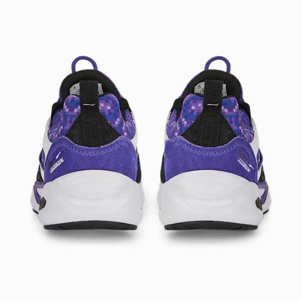 Tenis infantiles PUMA x MINECRAFT TRC Blaze, Puma White-ROYAL PURPLE, extralarge