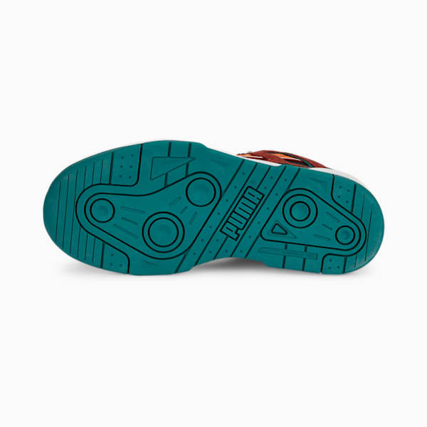 Zapatos deportivos PUMA x MINECRAFT Slipstream para niños grandes, Russet Brown-Teal Green