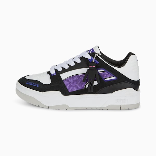 Zapatos deportivos PUMA x MINECRAFT Slipstream para jóvenes, Puma Black-Puma White, extralarge