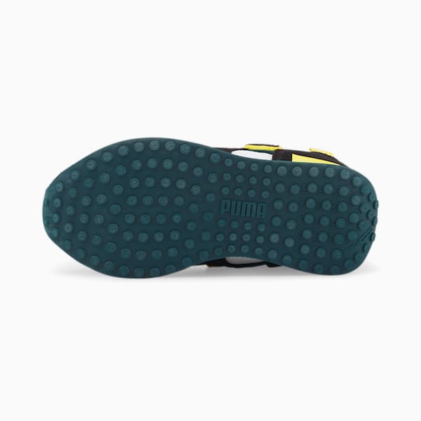 PUMA x SMILEYWORLD Future Rider Little Kids' Shoes, Puma Black-Puma White-Vibrant Yellow