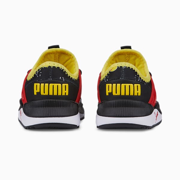 PUMA x SMILEYWORLD Pacer Future Babies'  Sneakers, Puma Black-High Risk Red-Vibrant Yellow, extralarge-IND