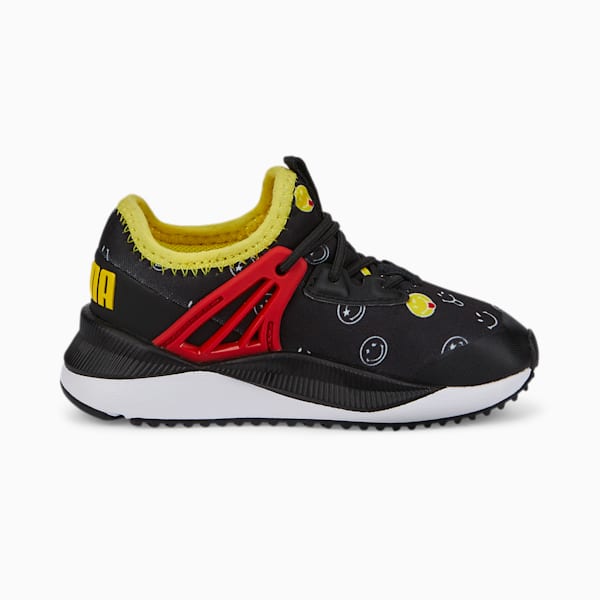 PUMA x SMILEYWORLD Pacer Future Babies'  Sneakers, Puma Black-High Risk Red-Vibrant Yellow
