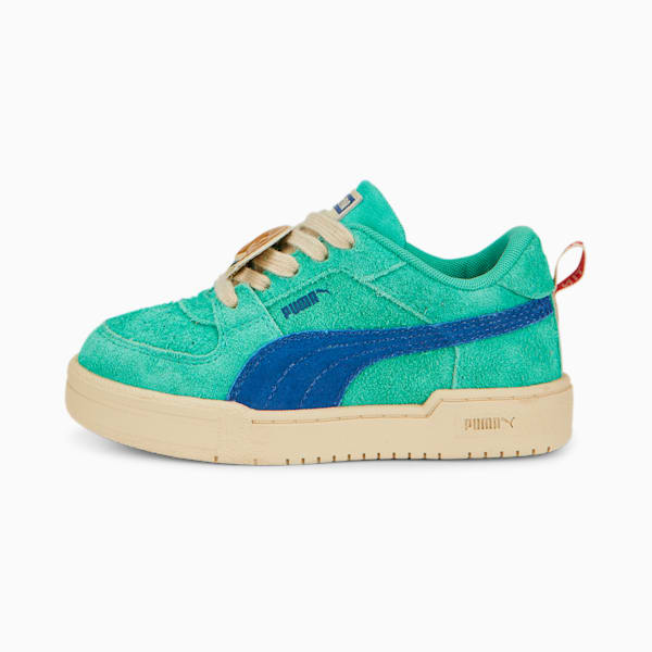 PUMA x TINY COTTONS CA Pro Little Kids' Shoes, Simply Green-Limoges, extralarge