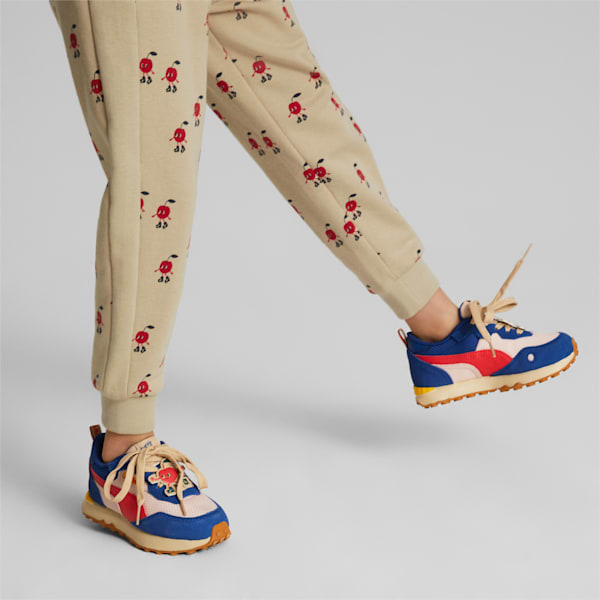 PUMA x TINY COTTONS Rider FV Little Kids' Shoes, Rose Quartz-Poppy Red, extralarge