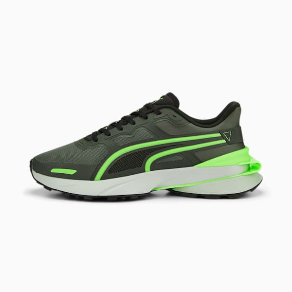 PWRFrame OP-1 Cage Unisex Sneakers, Dark Shadow-Elektro Green, extralarge-IND