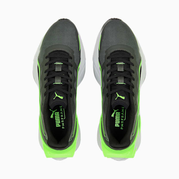 PWRFrame OP-1 Cage Unisex Sneakers, Dark Shadow-Elektro Green, extralarge-IND